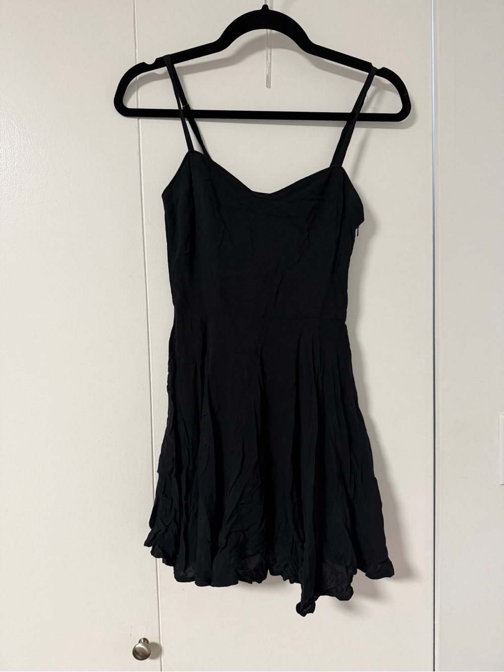 Talula Black Spaghetti-Strap Mini Dress